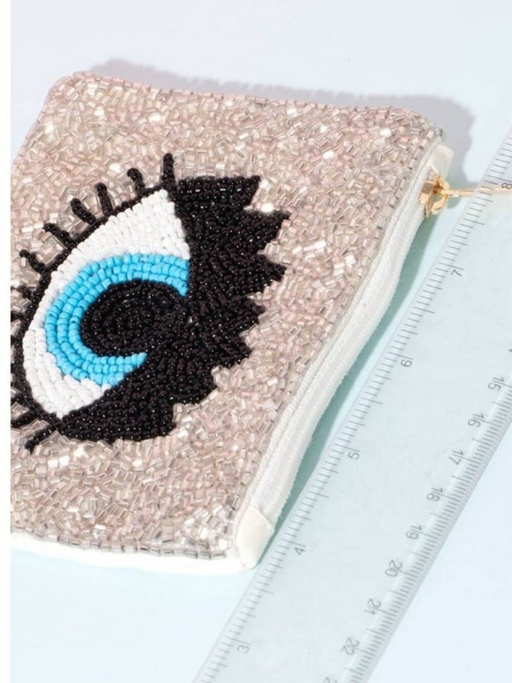 Beaded Eye Coin Purse - Picture 3 of 5